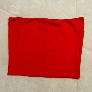 Red tube top